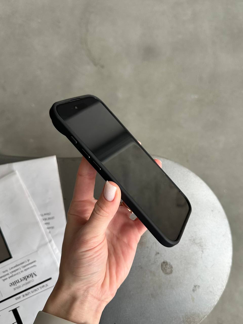 Чехол матовый из Magsafe на iPhone 17 Air Black