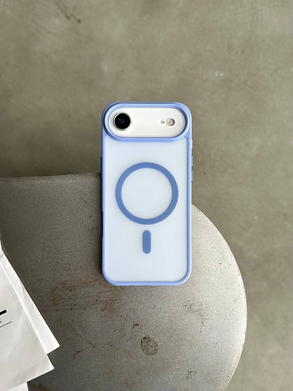 Чехол матовый из Magsafe на iPhone 17 Air Blue