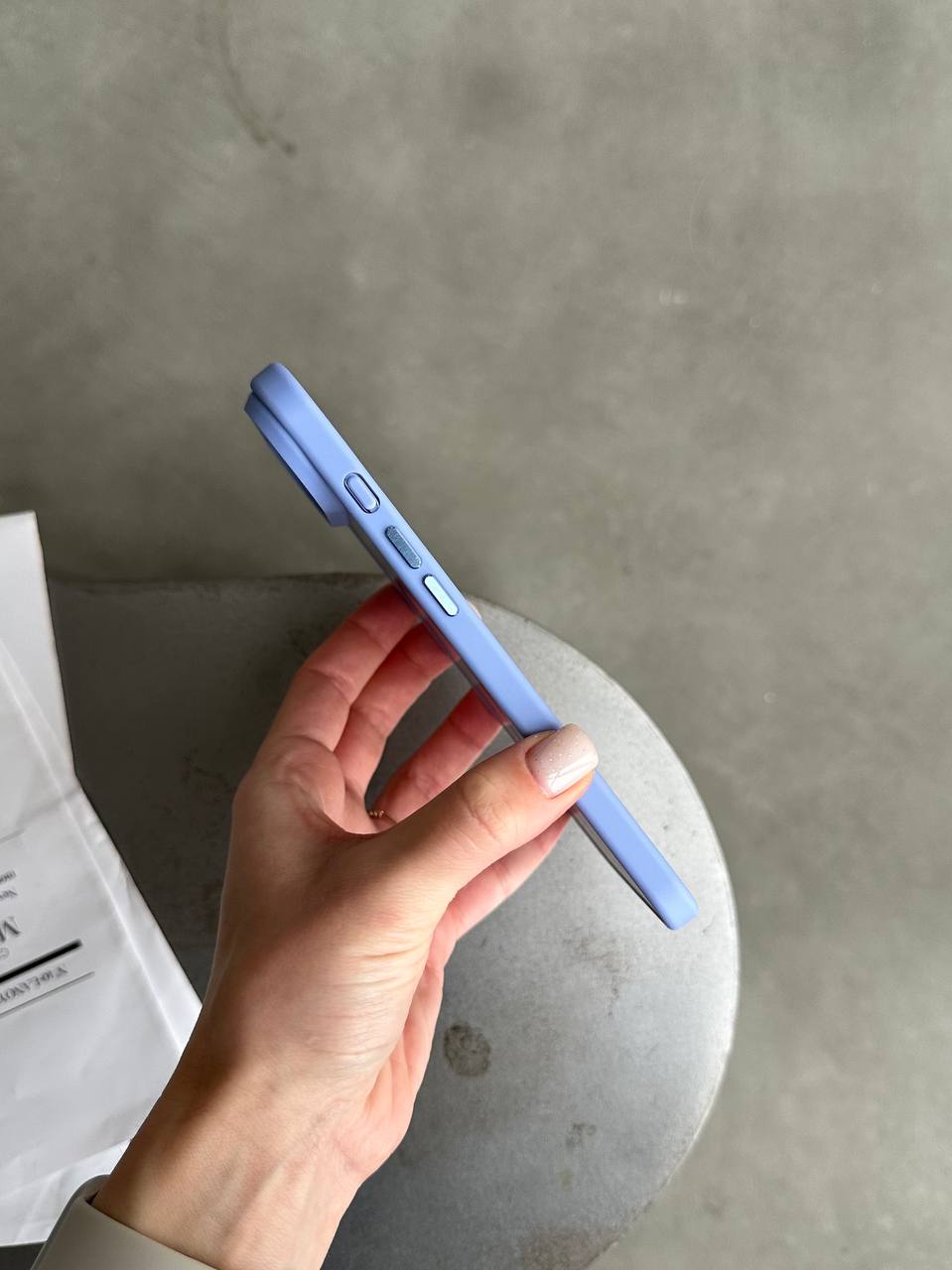 Чехол матовый из Magsafe на iPhone 17 Air Blue