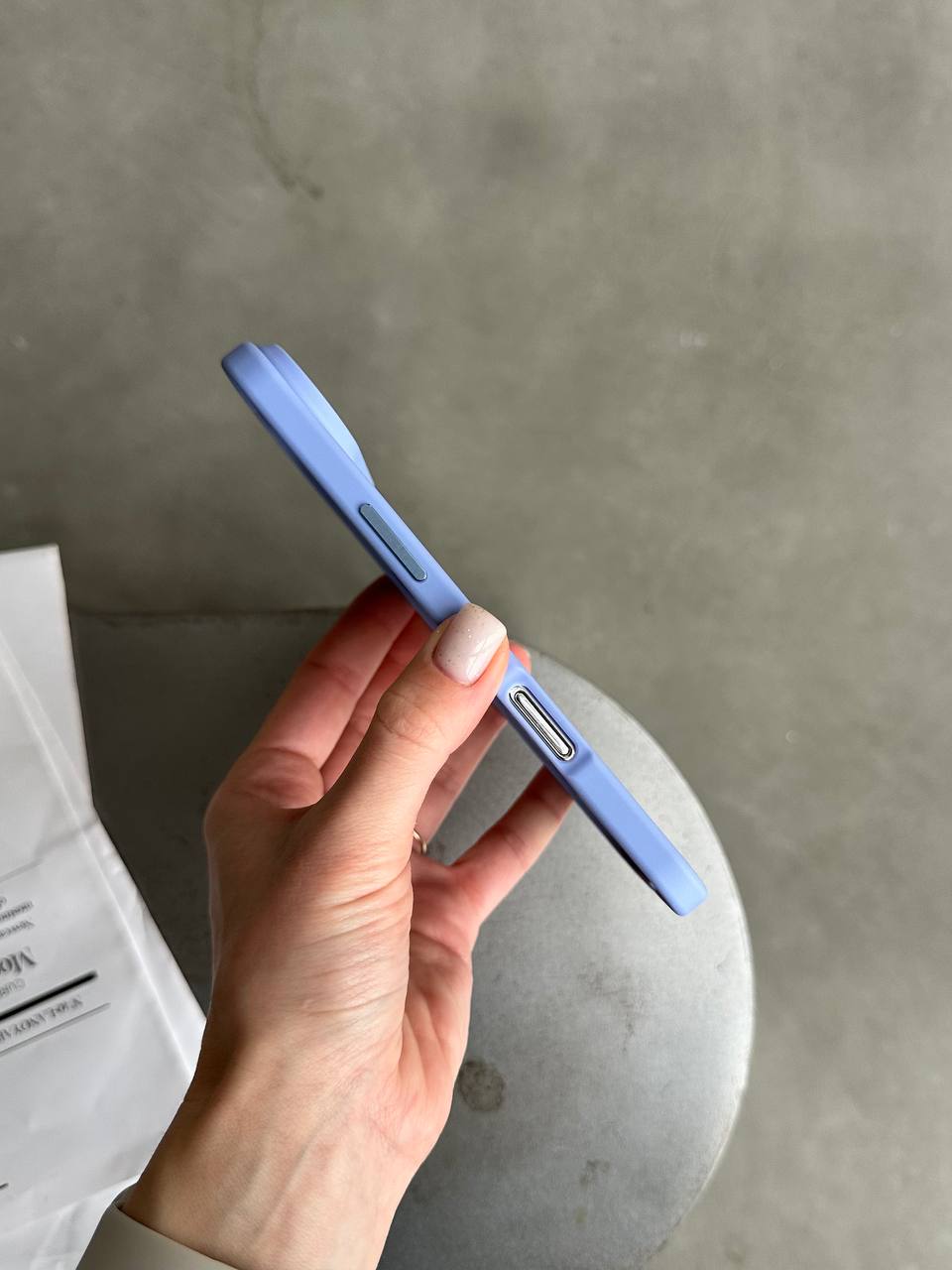 Чехол матовый из Magsafe на iPhone 17 Air Blue