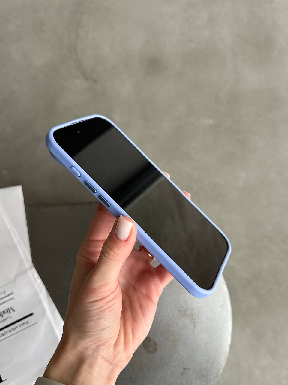 Чехол матовый из Magsafe на iPhone 17 Air Blue