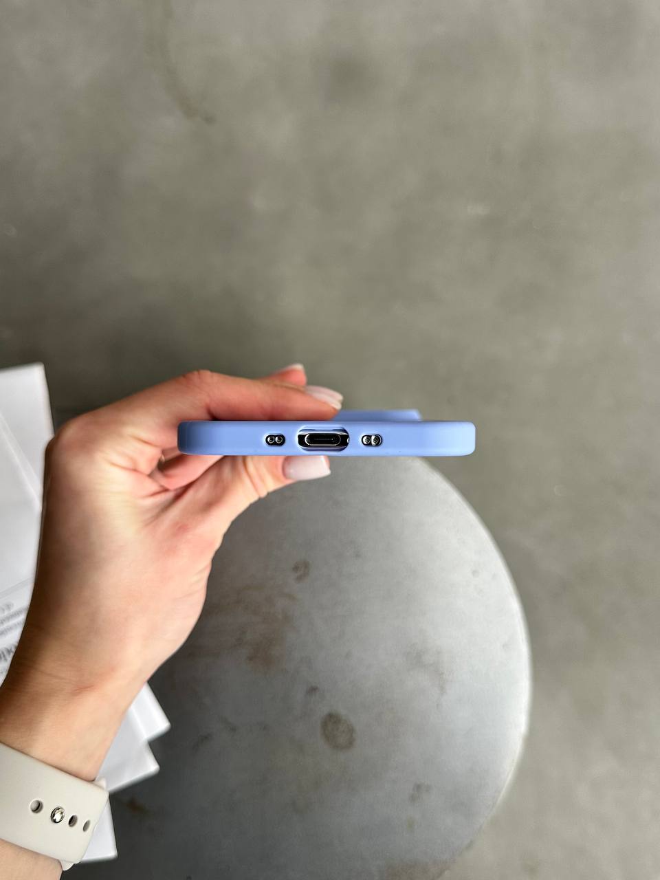Чехол матовый из Magsafe на iPhone 17 Air Blue