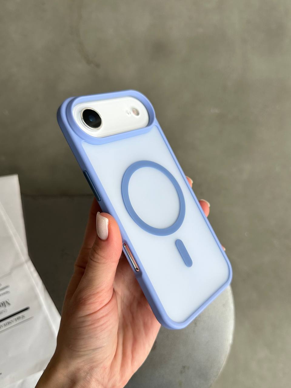 Чехол матовый из Magsafe на iPhone 17 Air Blue