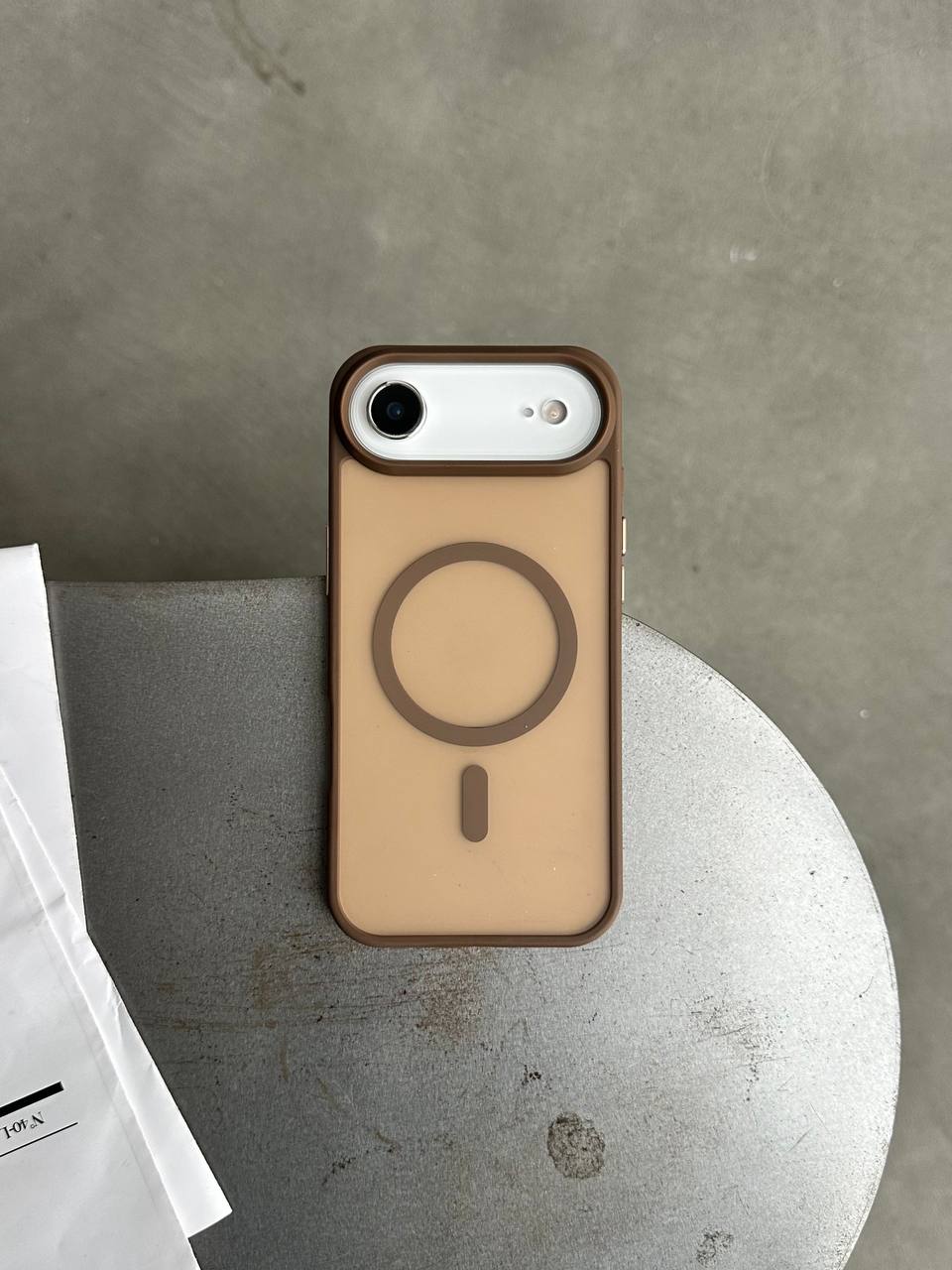 Чехол матовый из Magsafe на iPhone 17 Air Brown