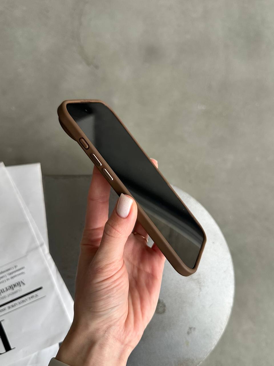 Чехол матовый из Magsafe на iPhone 17 Air Brown