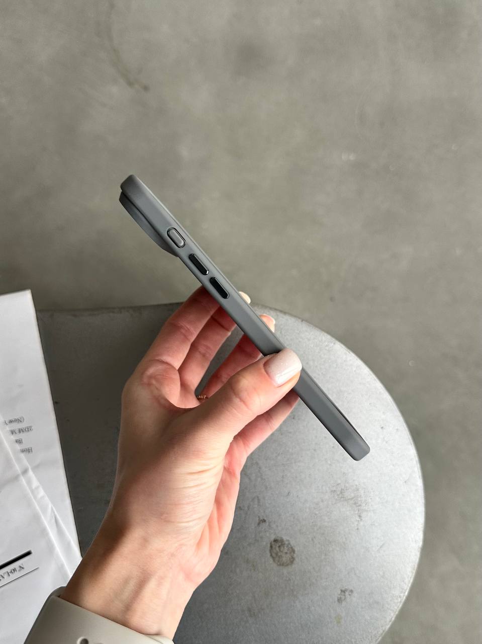 Чехол матовый из Magsafe на iPhone 17 Air Gray