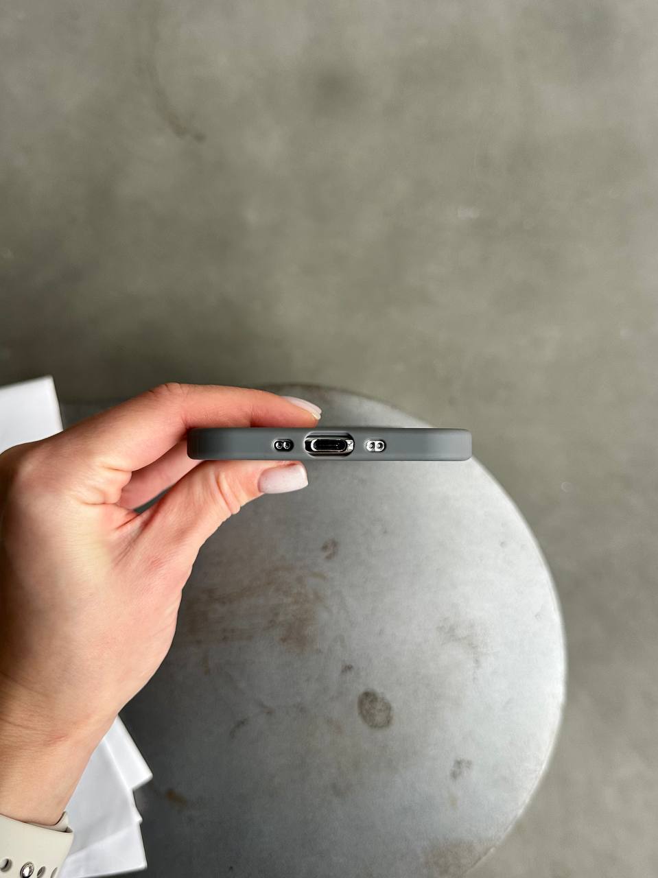Чехол матовый из Magsafe на iPhone 17 Air Gray