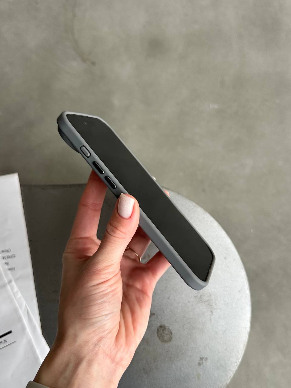 Чехол матовый из Magsafe на iPhone 17 Air Gray