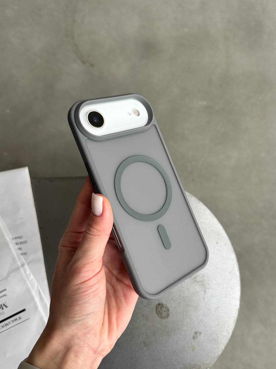 Чехол матовый из Magsafe на iPhone 17 Air Gray