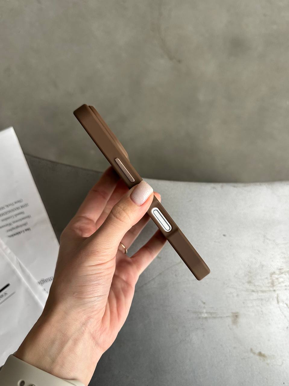 Чохол матовий з Magsafe на iPhone 17 Pro Brown