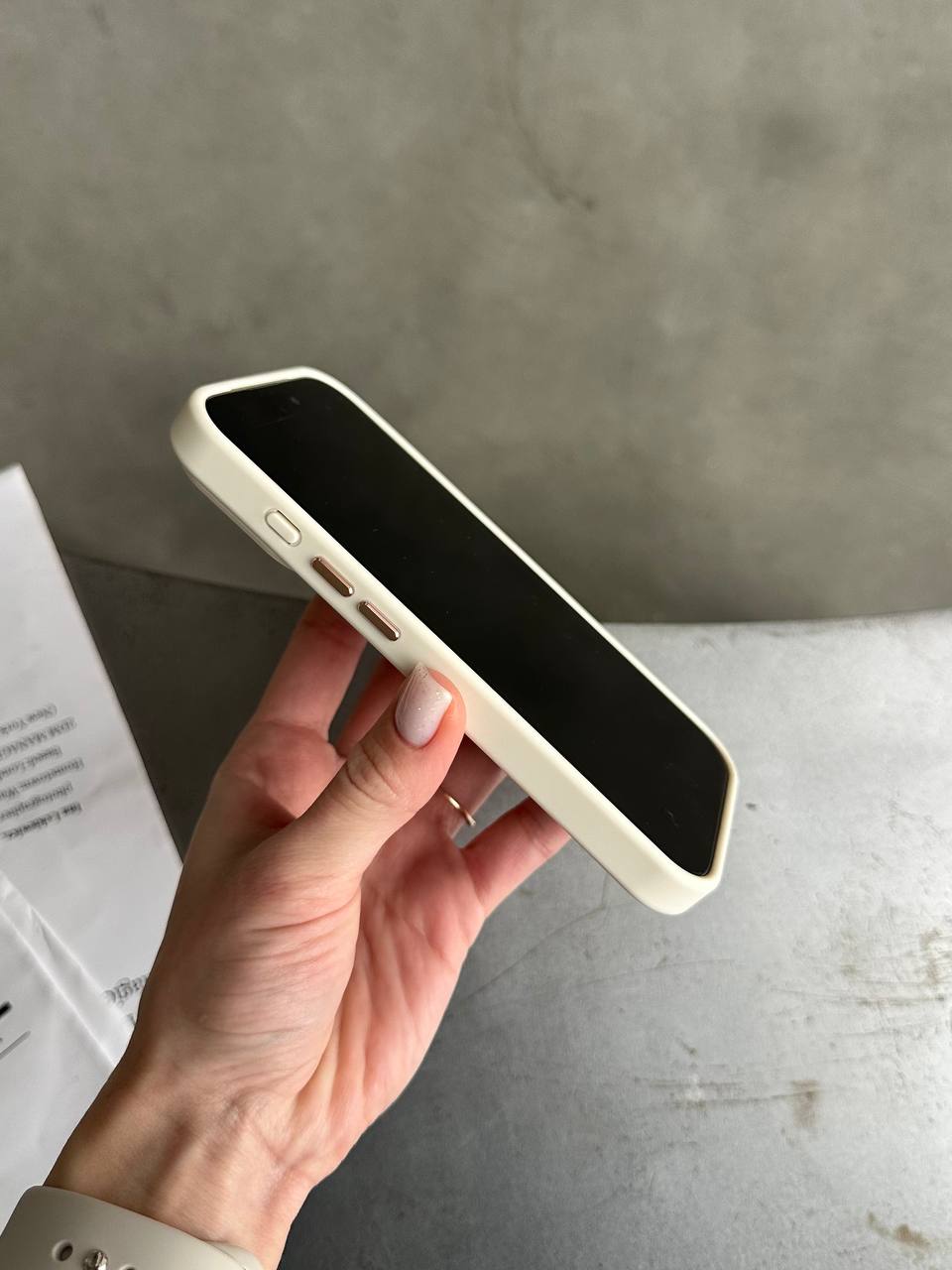 Чохол матовий з Magsafe на iPhone 17 Pro Max Beige