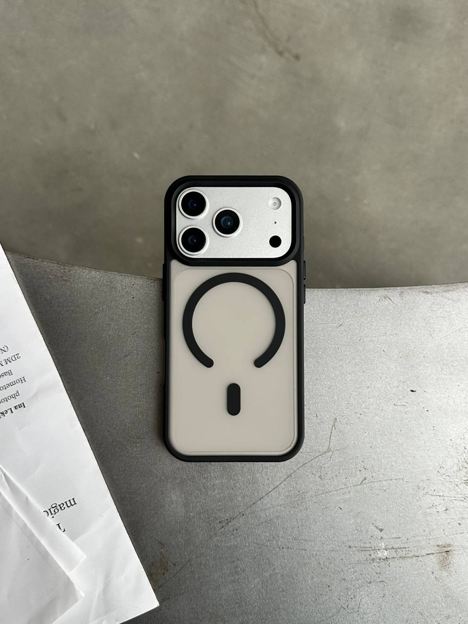 Чохол матовий з Magsafe на iPhone 17 Pro Max Black