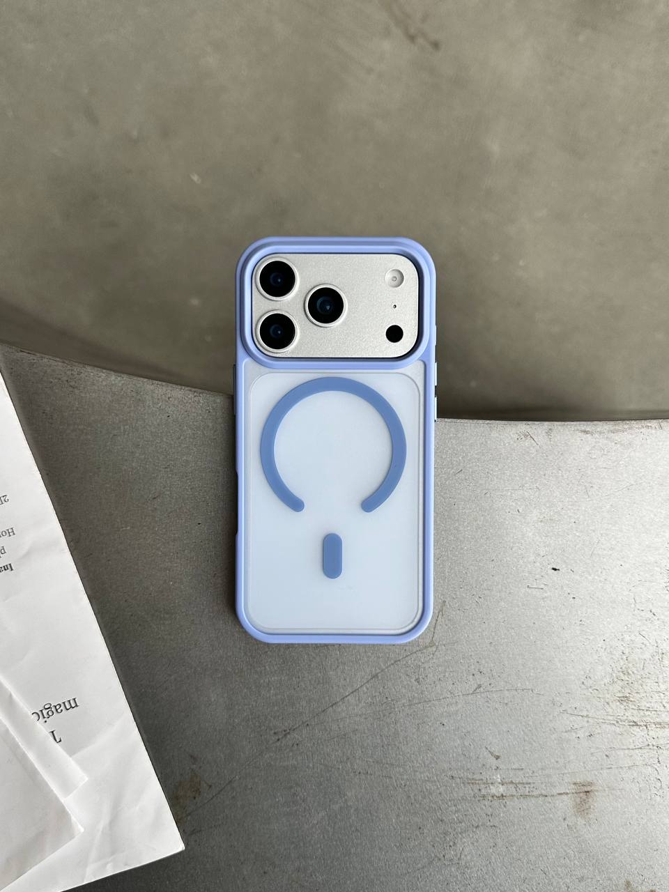 Чохол матовий з Magsafe на iPhone 17 Pro Blue