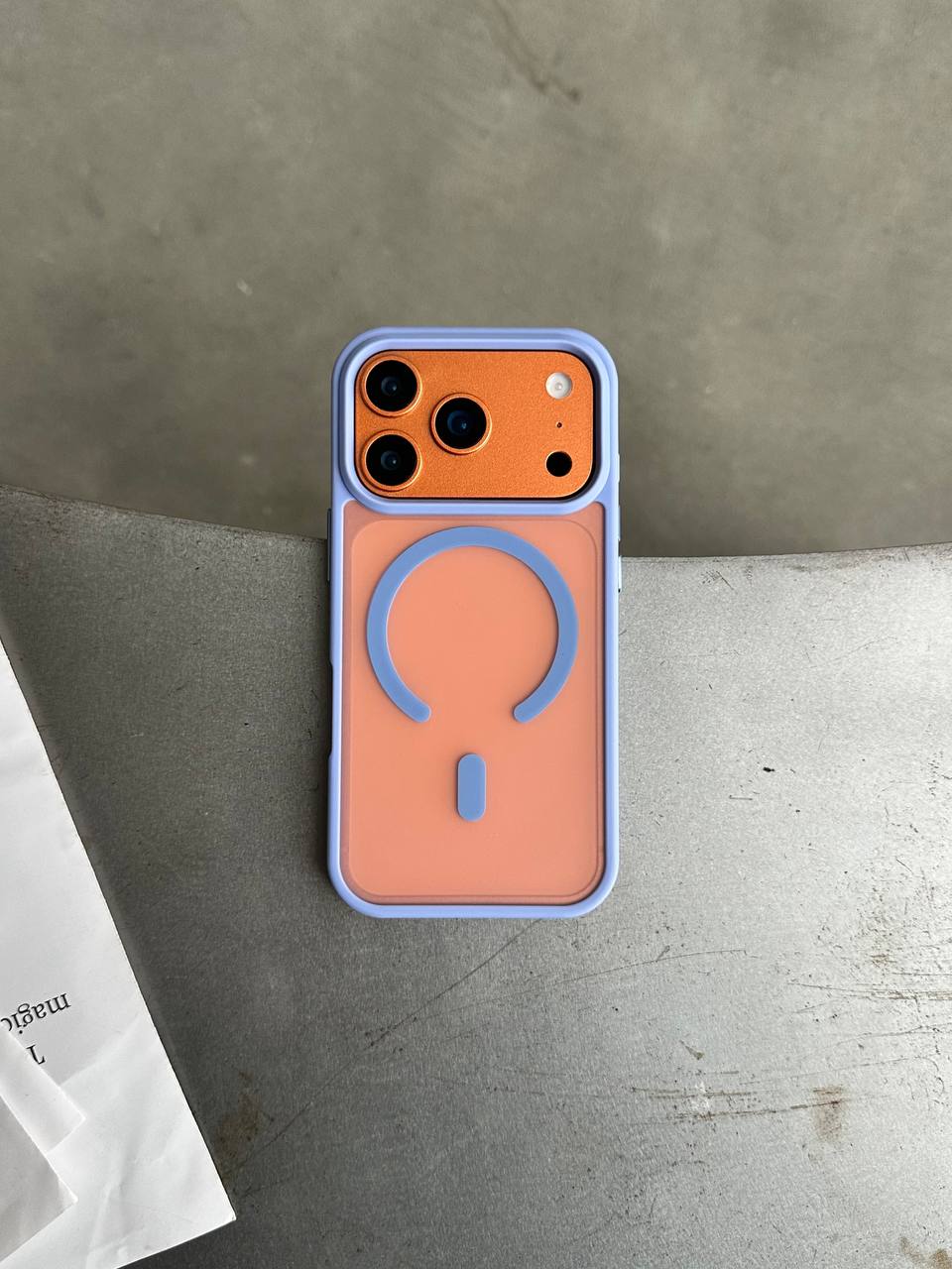 Чохол матовий з Magsafe на iPhone 17 Pro Blue