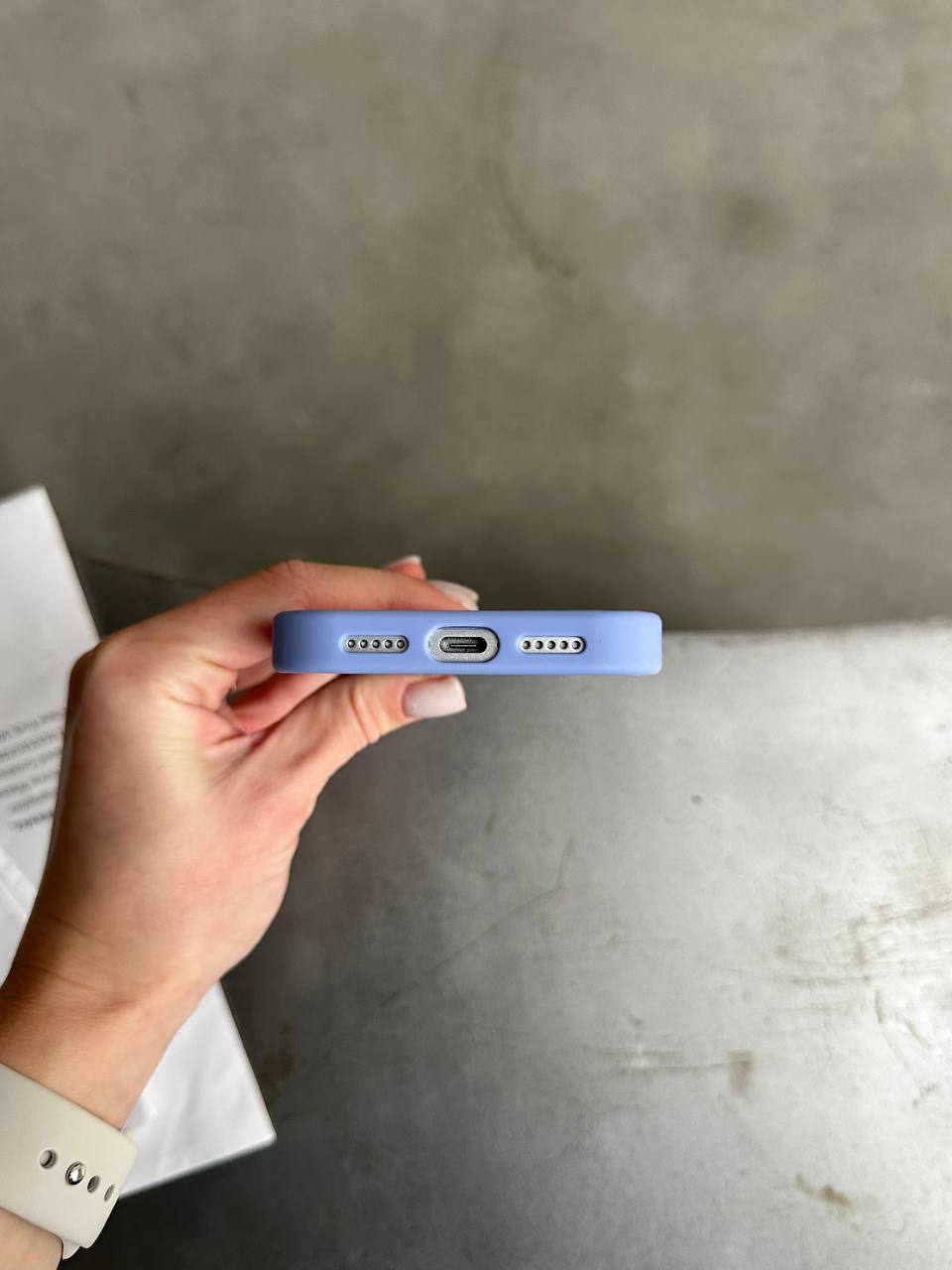 Чохол матовий з Magsafe на iPhone 17 Pro Blue