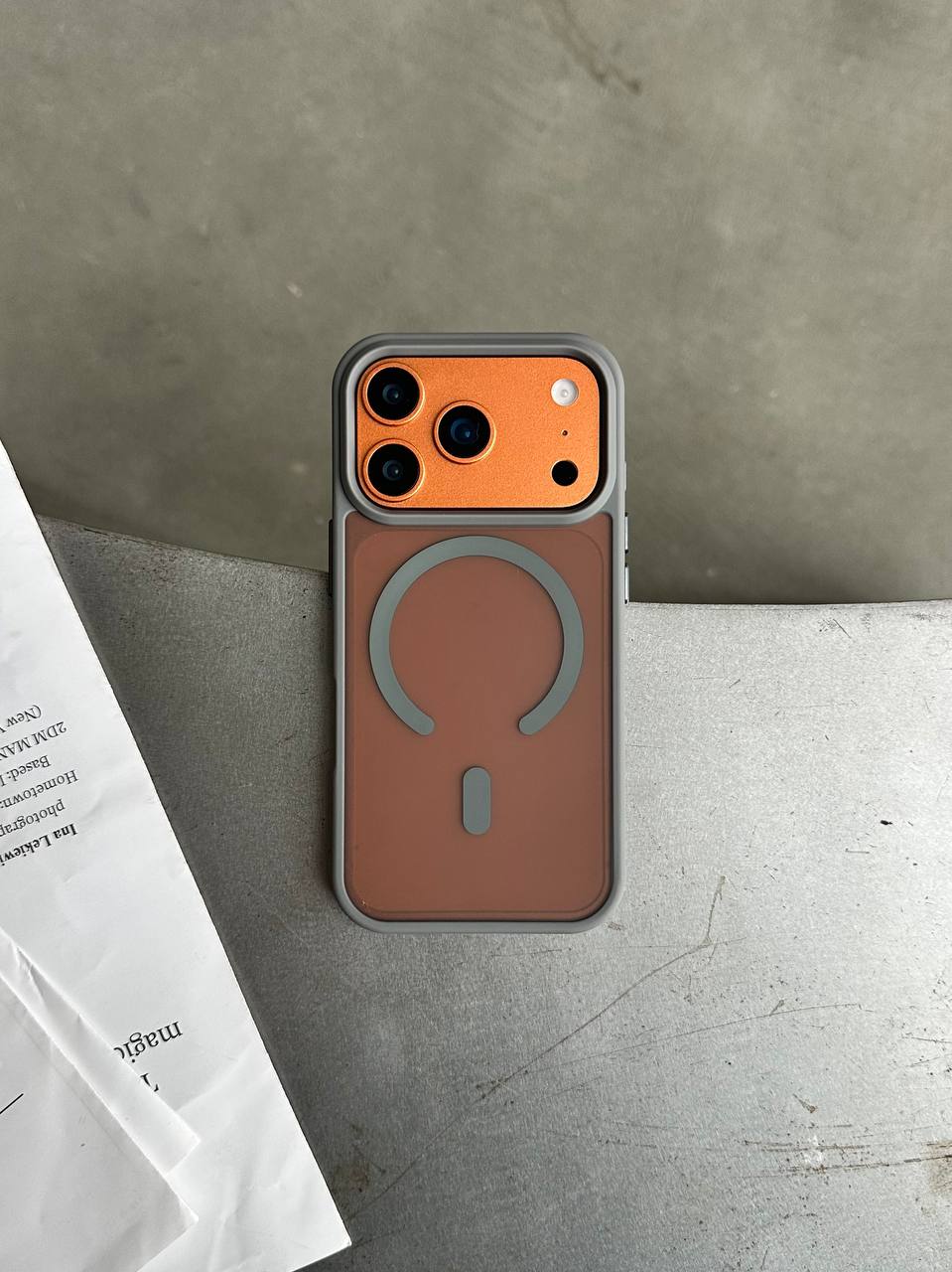 Чохол матовий з Magsafe на iPhone 17 Pro Gray