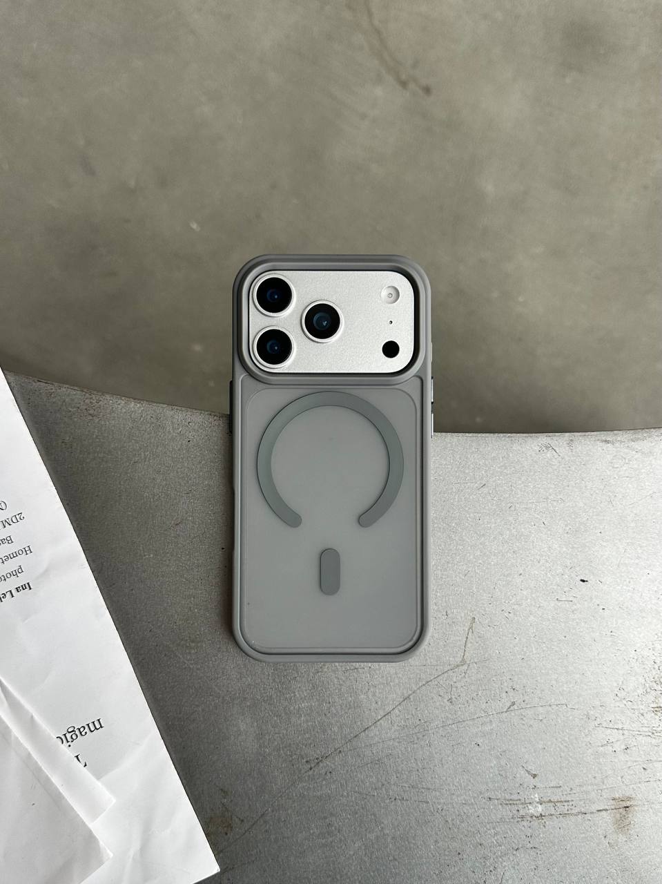 Чохол матовий з Magsafe на iPhone 17 Pro Gray