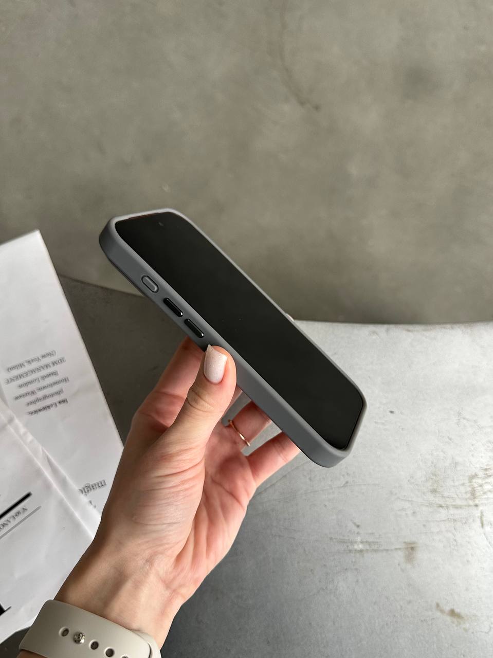 Чохол матовий з Magsafe на iPhone 17 Pro Gray