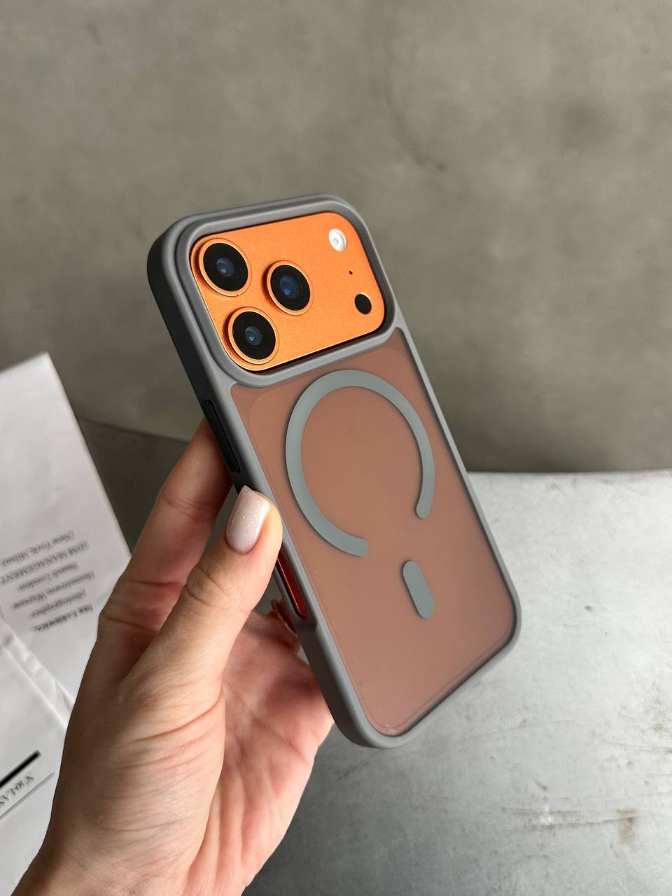 Чохол матовий з Magsafe на iPhone 17 Pro Gray