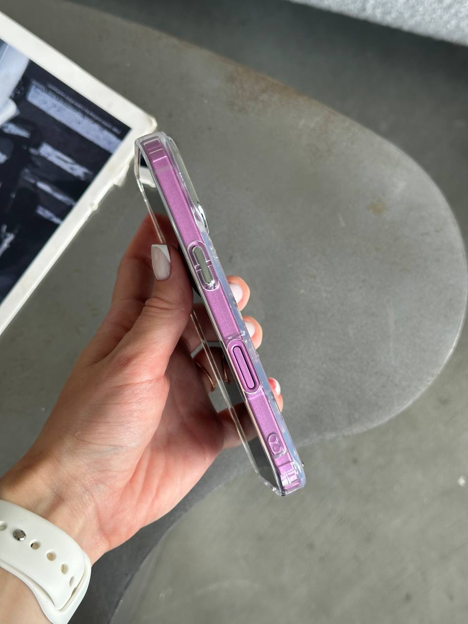 Чехол прозрачный Bow Case с бантиками на iPhone 17