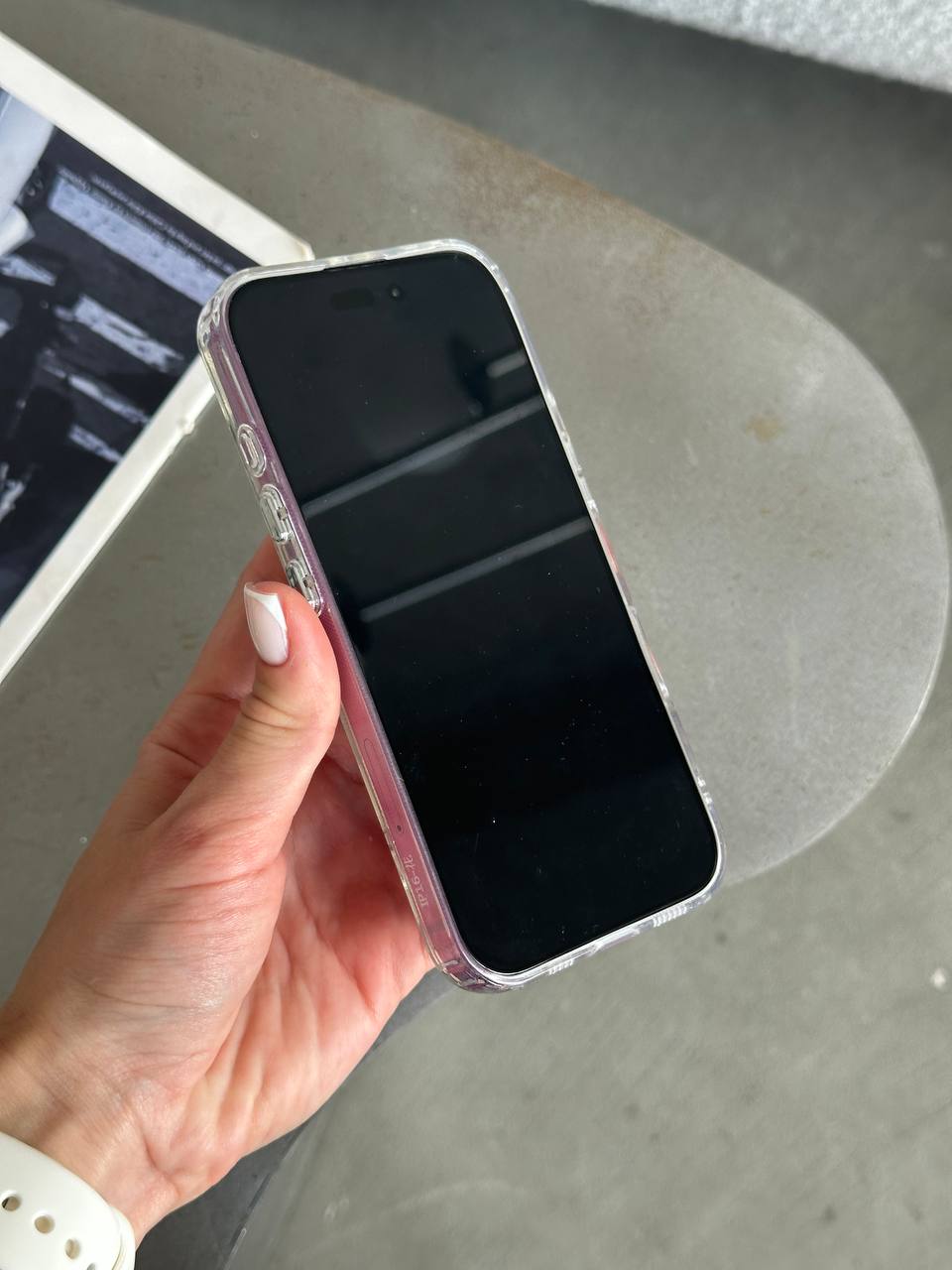 Чехол прозрачный Bow Case с бантиками на iPhone 17