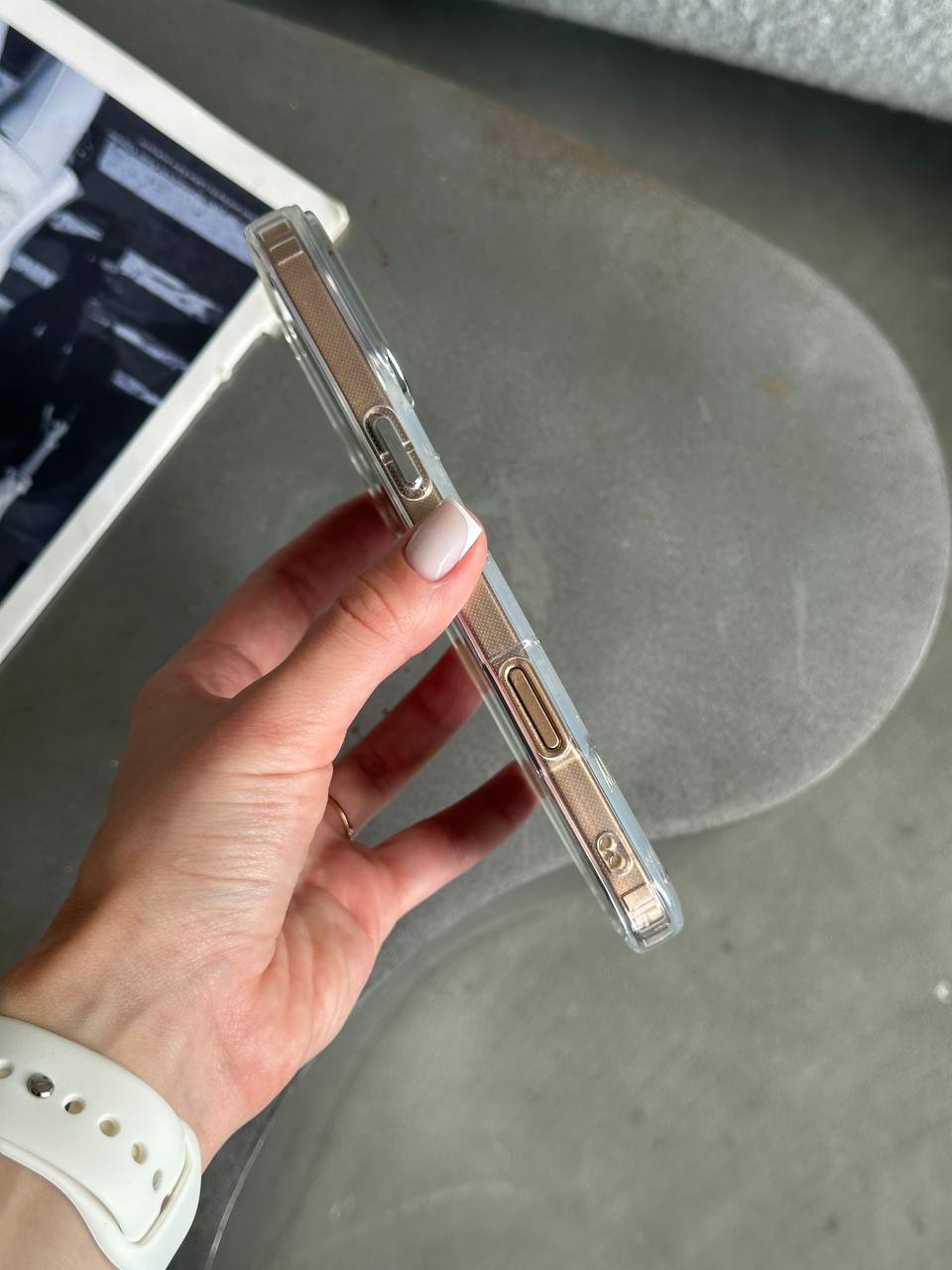 Чехол прозрачный Bow Case с бантиками на iPhone 16 Pro Max