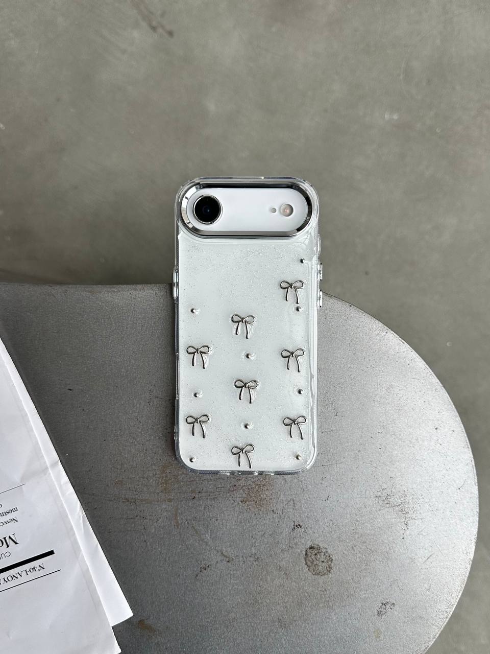 Чехол прозрачный Bow Case с бантиками на iPhone 17 Air