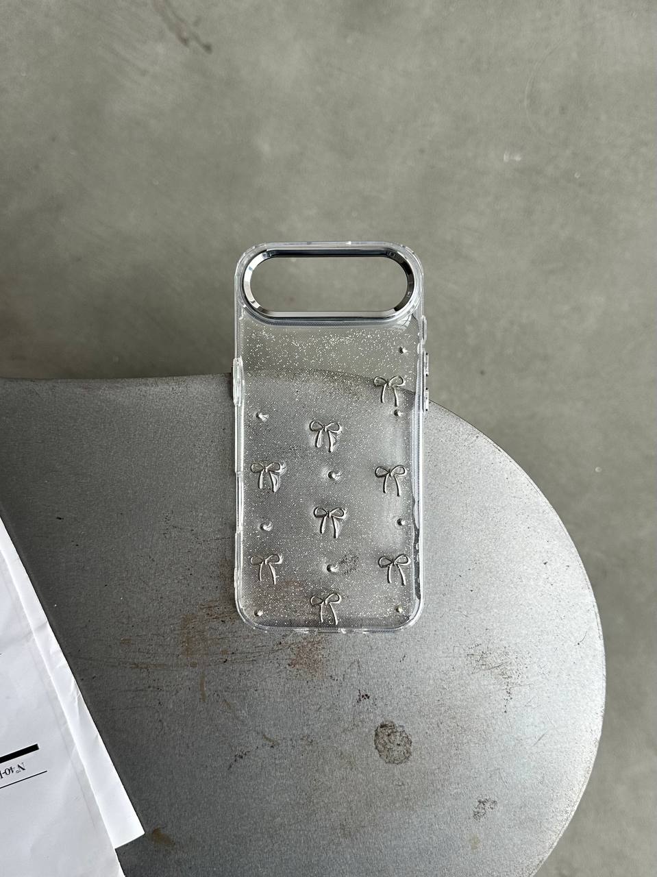 Чехол прозрачный Bow Case с бантиками на iPhone 17 Air