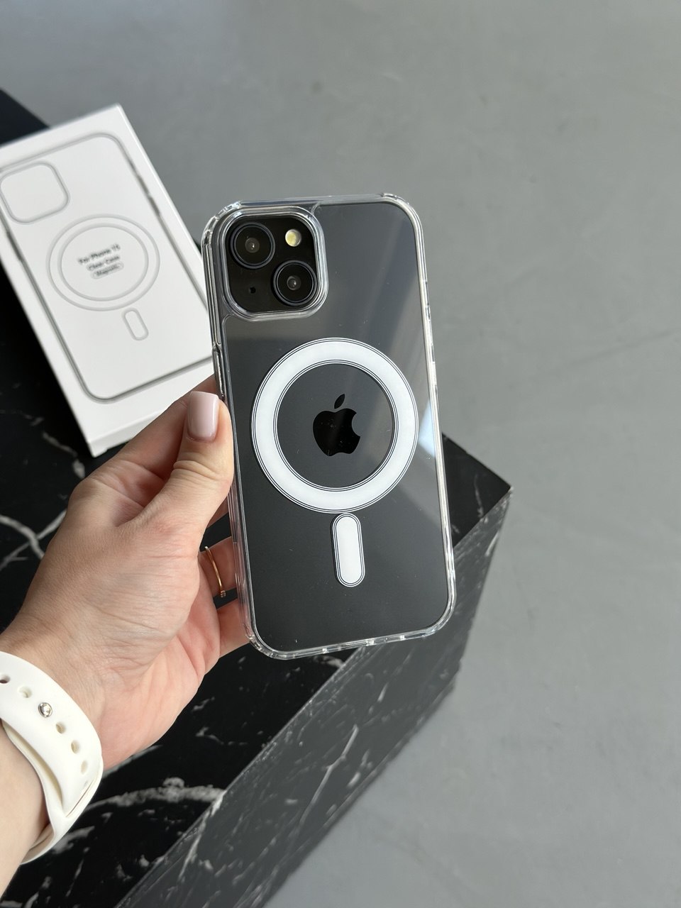 Чехол прозрачный Clear Case с Magsafe на iPhone 13 mini