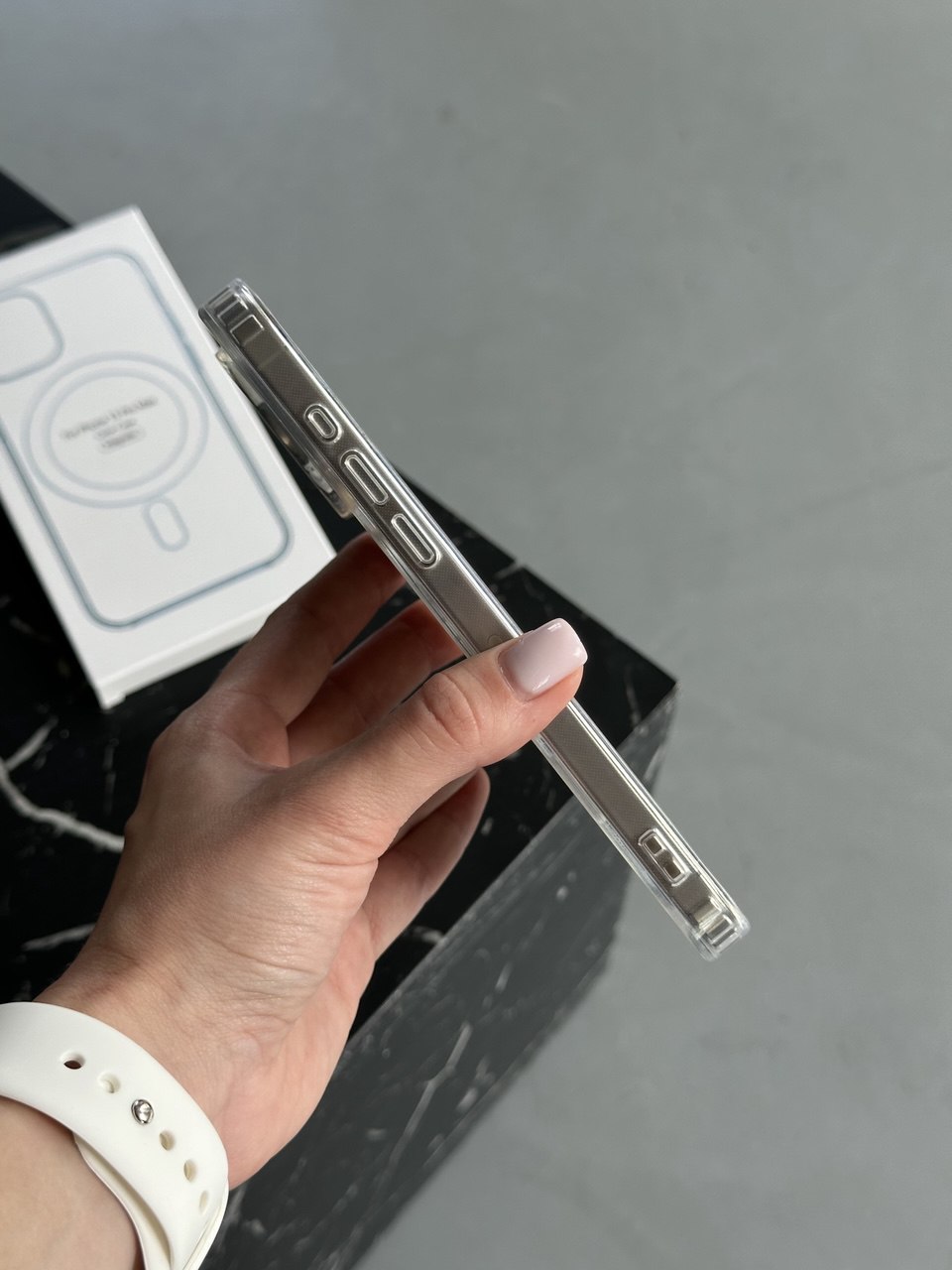 Чохол прозорий Clear Case з Magsafe на iPhone 15 Pro Max