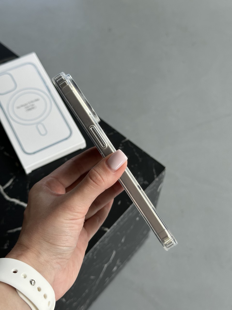 Чохол прозорий Clear Case з Magsafe на iPhone 15 Pro Max