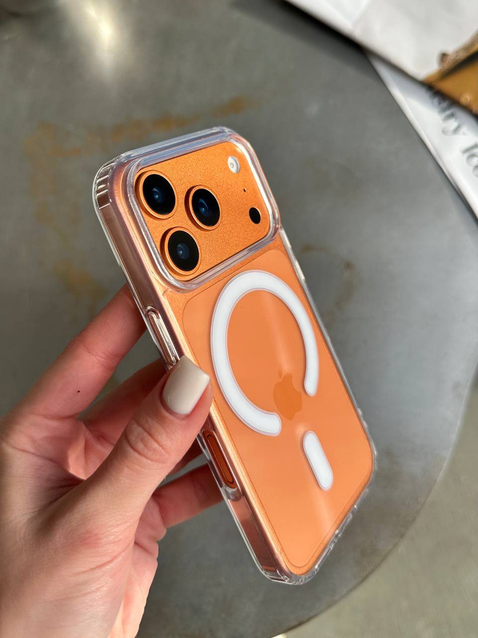 Чохол прозорий Clear Case з Magsafe на iPhone 17 Pro Max