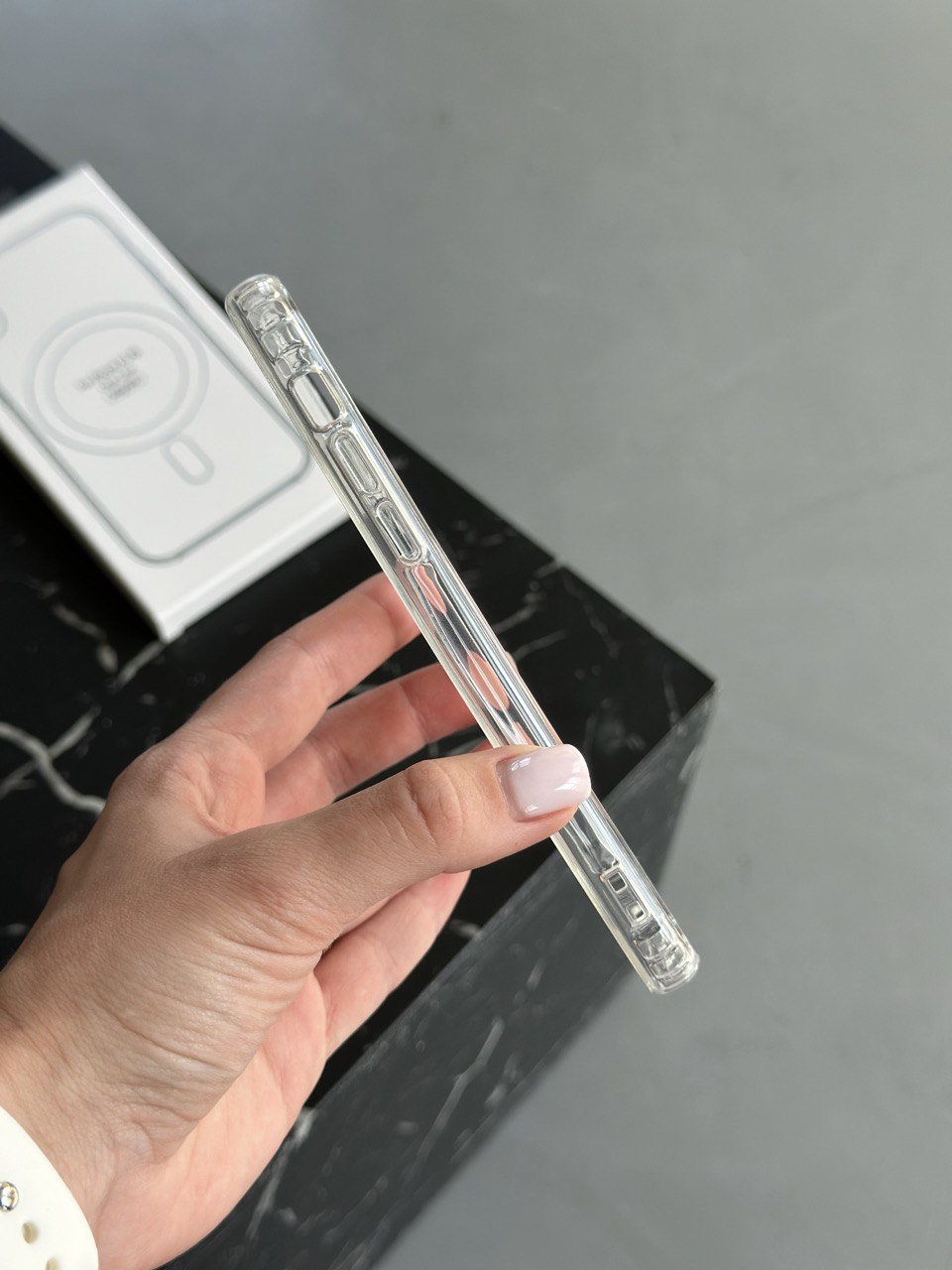 Чохол прозорий Clear Case з Magsafe на iPhone X/XS