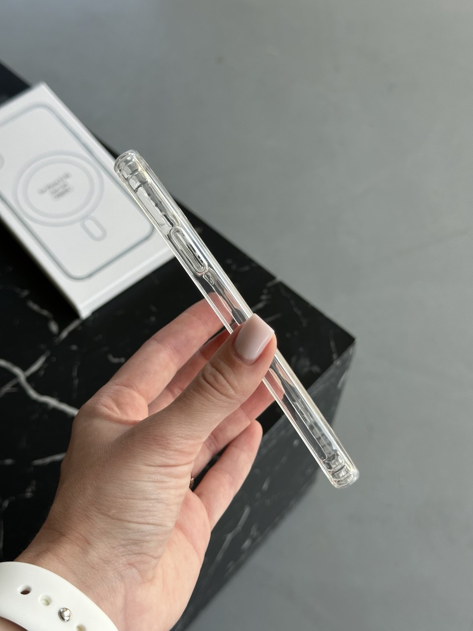 Чохол прозорий Clear Case з Magsafe на iPhone X/XS