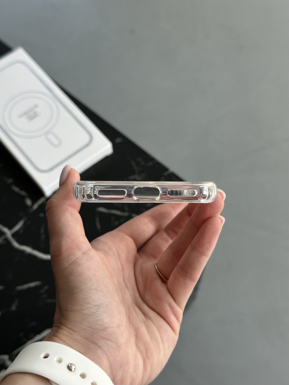 Чохол прозорий Clear Case з Magsafe на iPhone X/XS