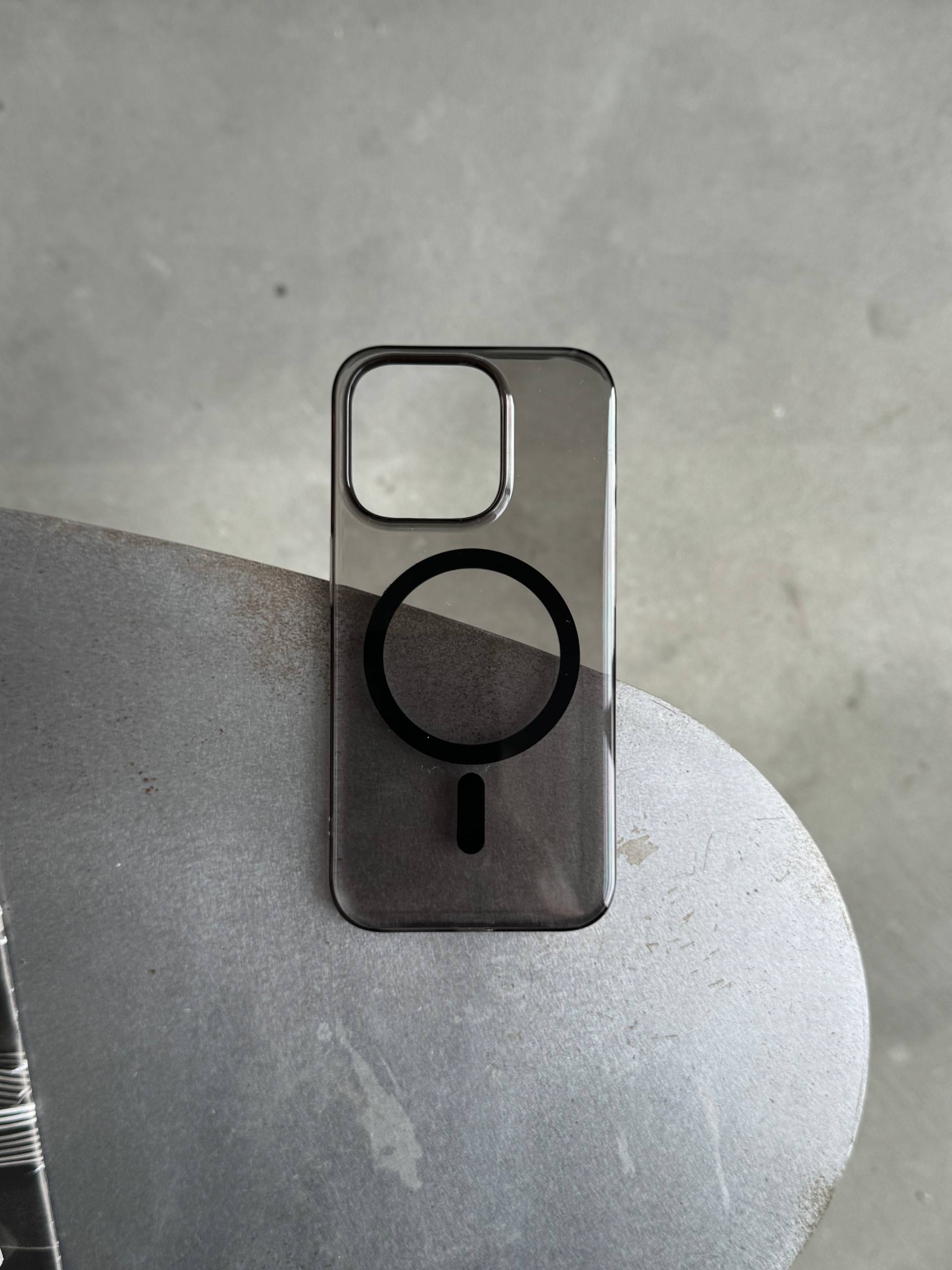 Чехол прозрачный Crystal case с Magsafe на iPhone 13 Pro Black