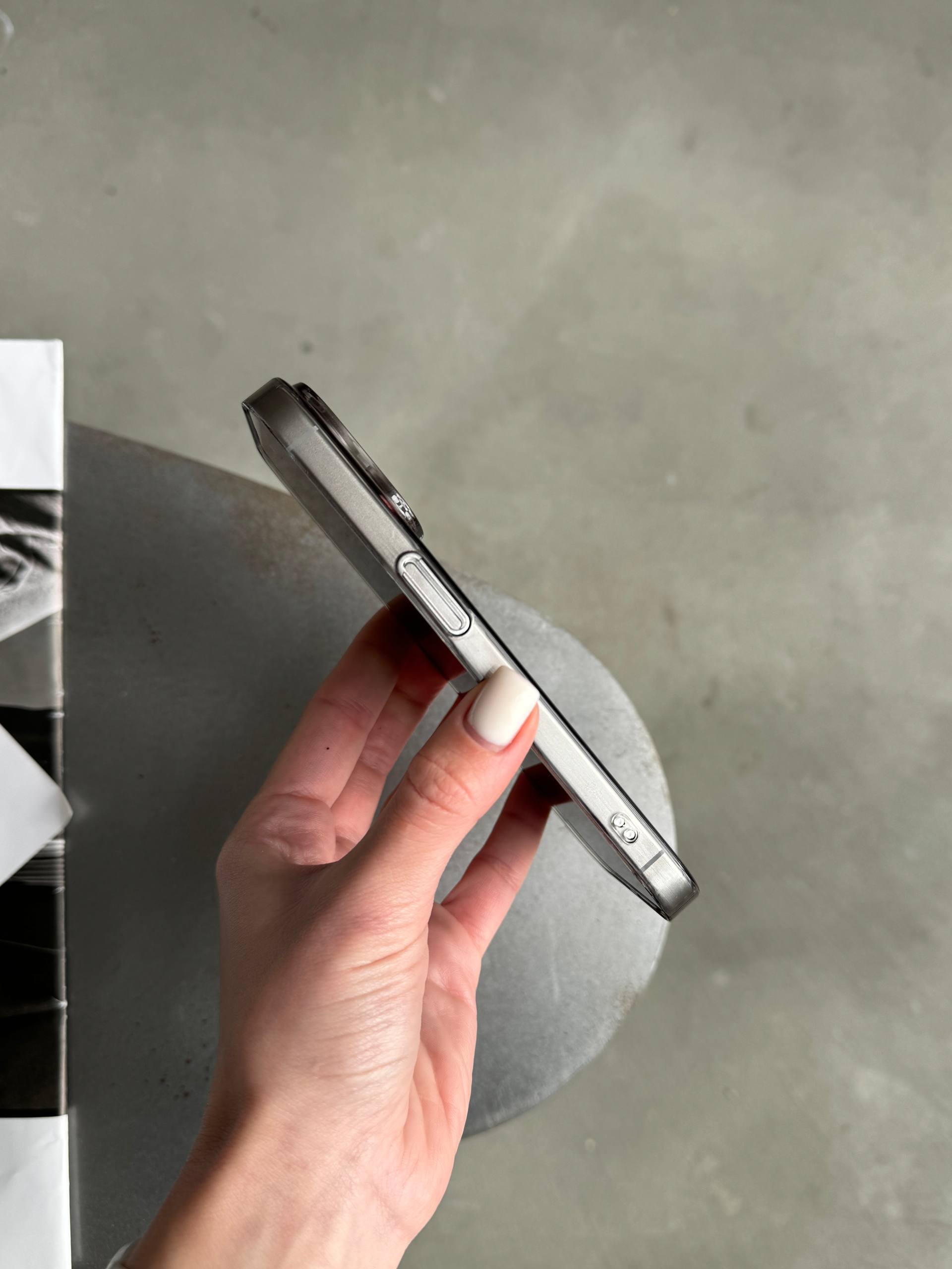 Чехол прозрачный Crystal case с Magsafe на iPhone 13 Pro Black