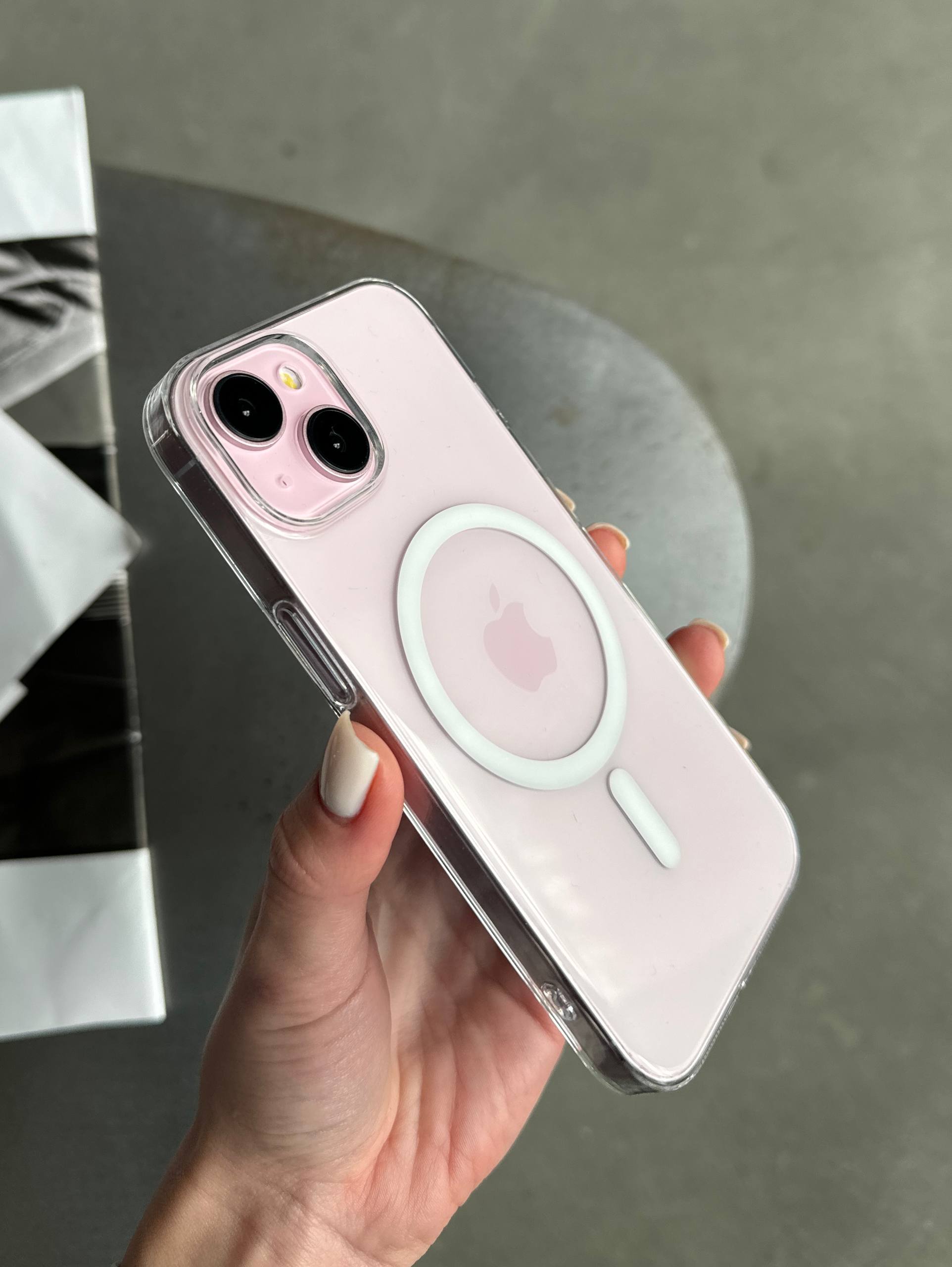 Чохол прозорий Crystal case з Magsafe на iPhone 13