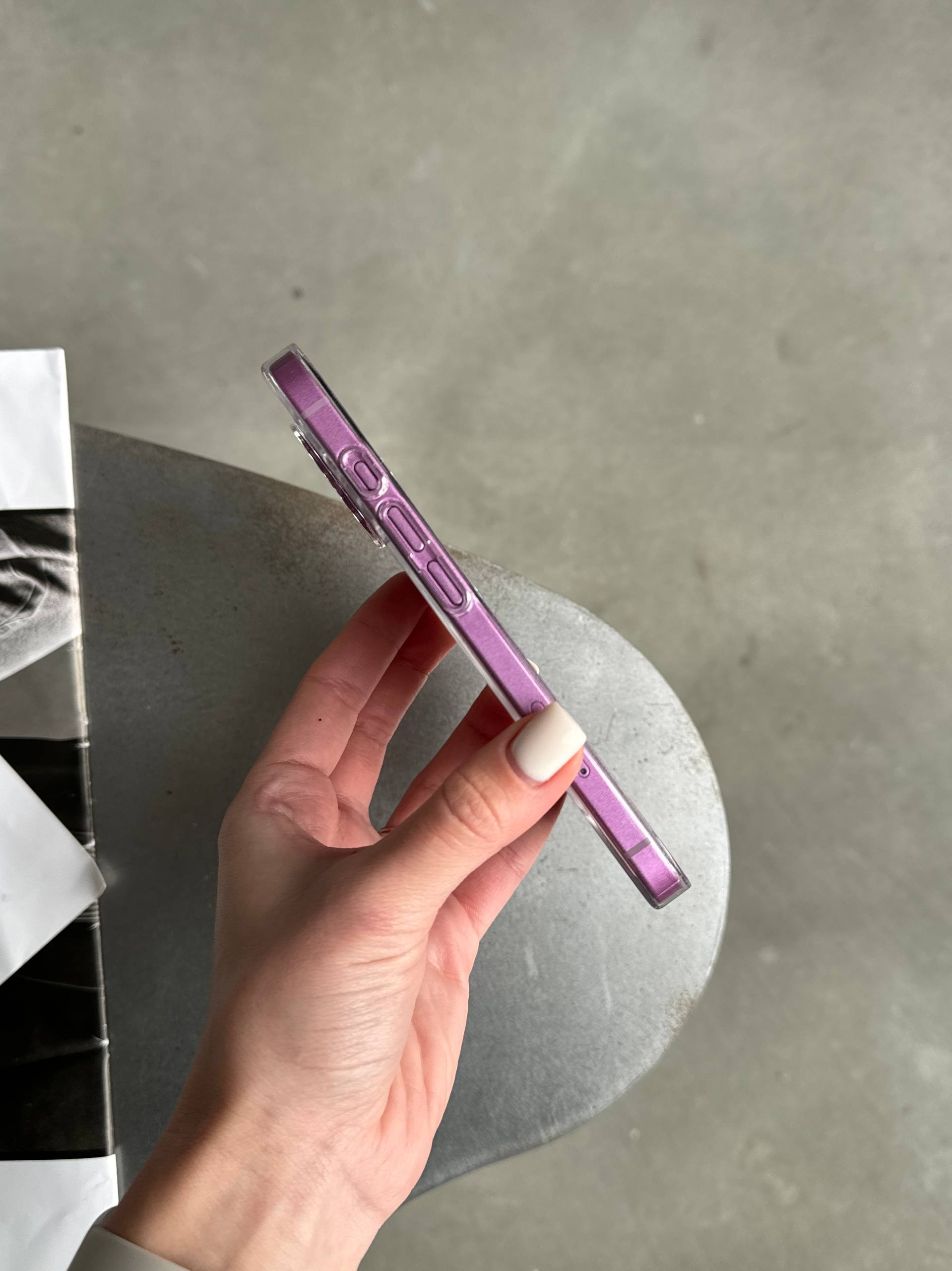 Чехол прозрачный Crystal case с Magsafe на iPhone 16+