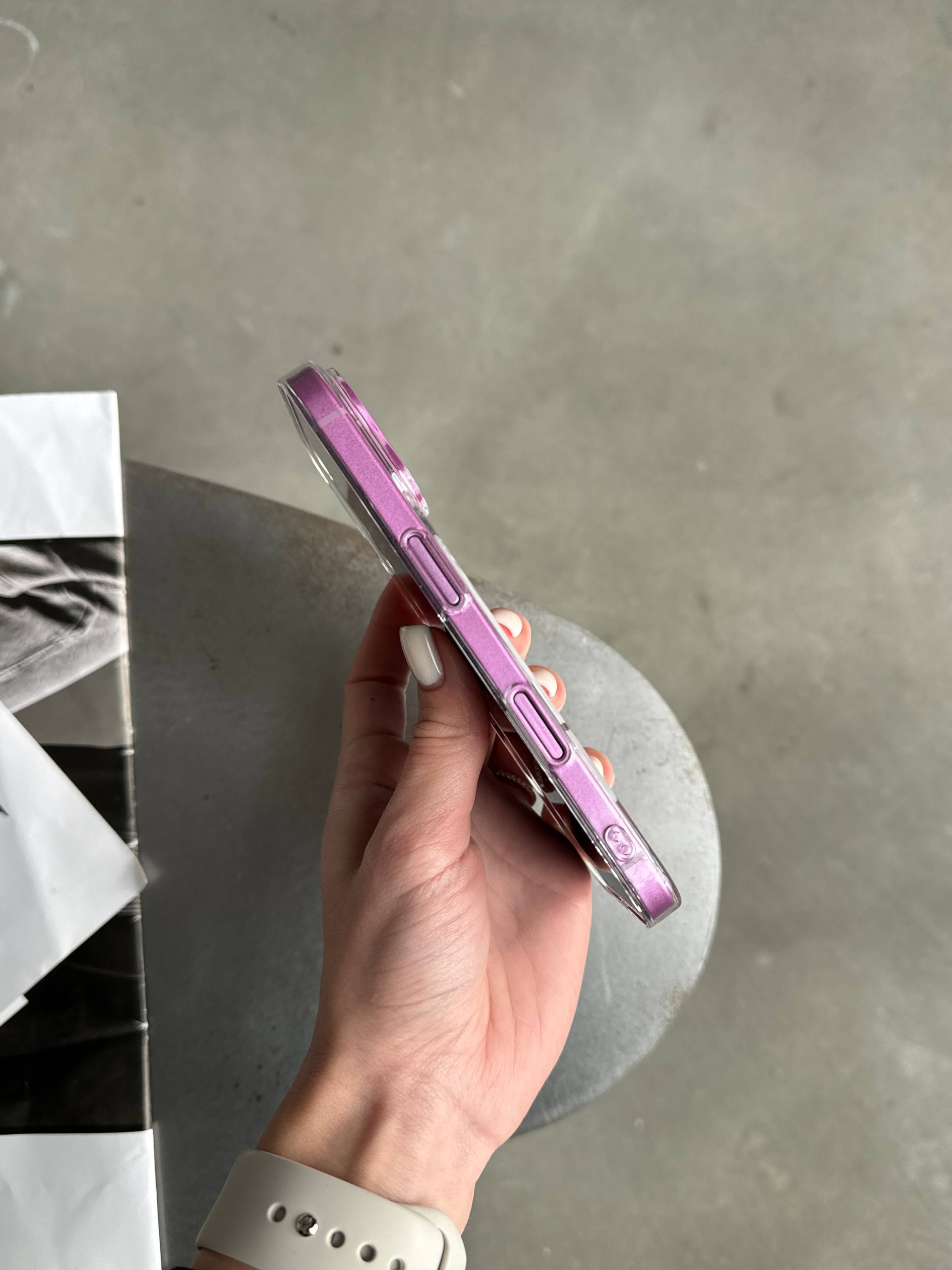 Чехол прозрачный Crystal case с Magsafe на iPhone 16+