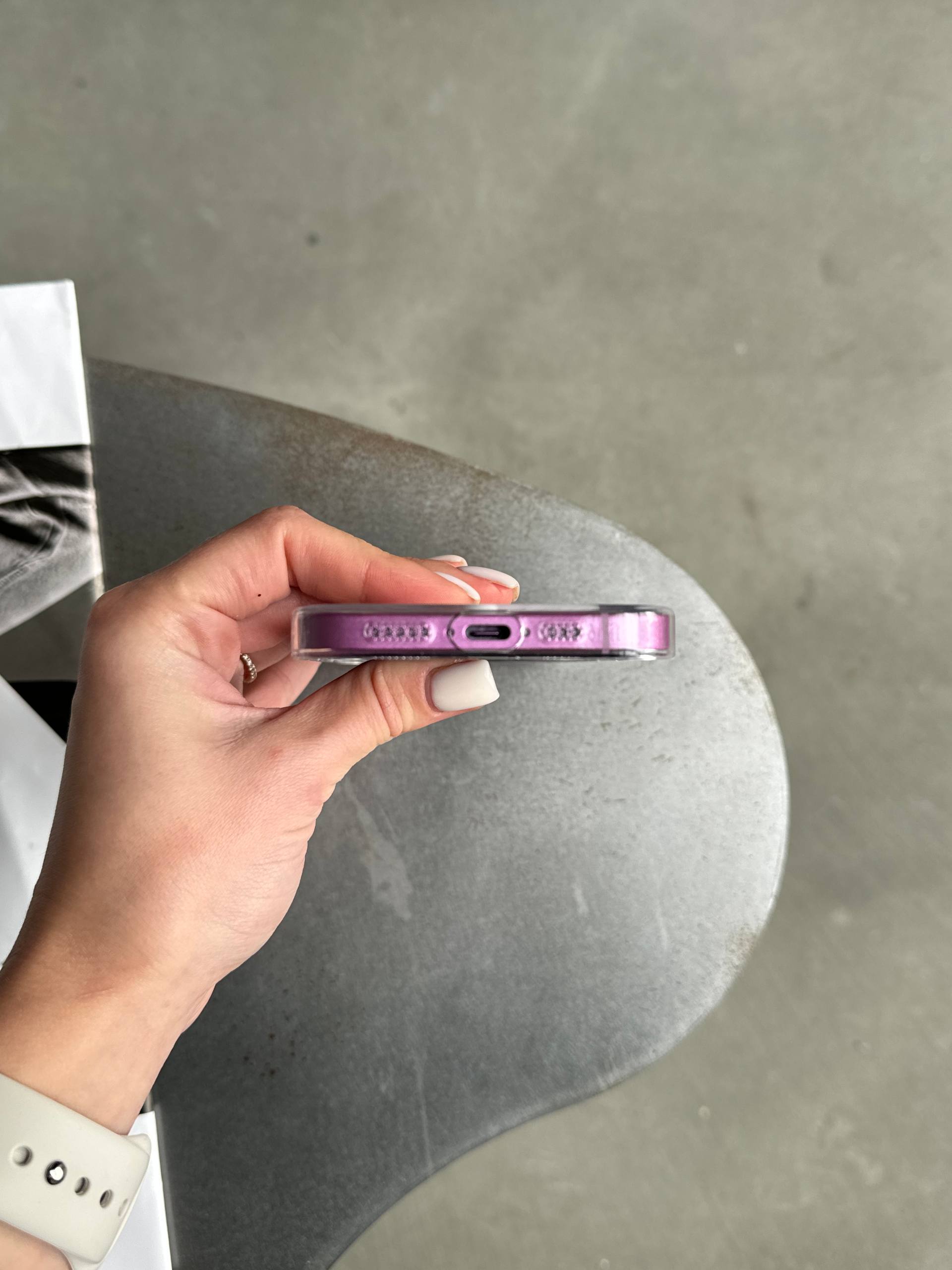 Чехол прозрачный Crystal case с Magsafe на iPhone 16+