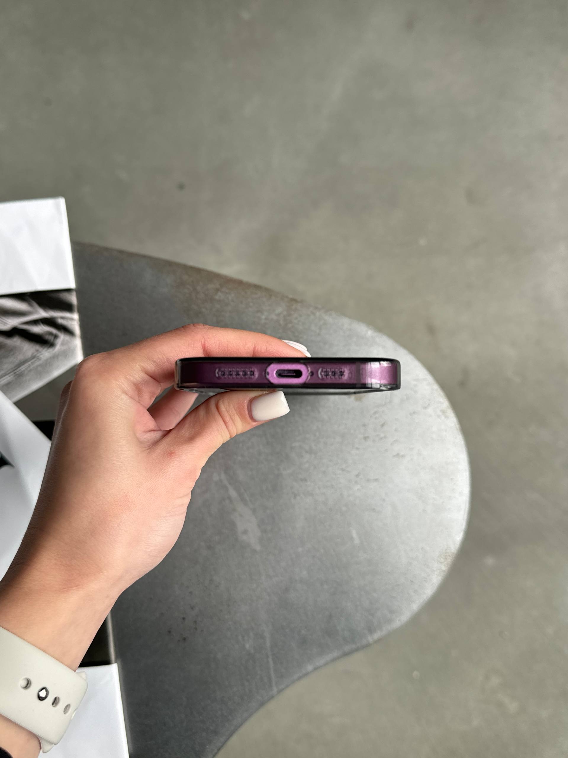 Чехол прозрачный Crystal case с Magsafe на iPhone 16+ Black