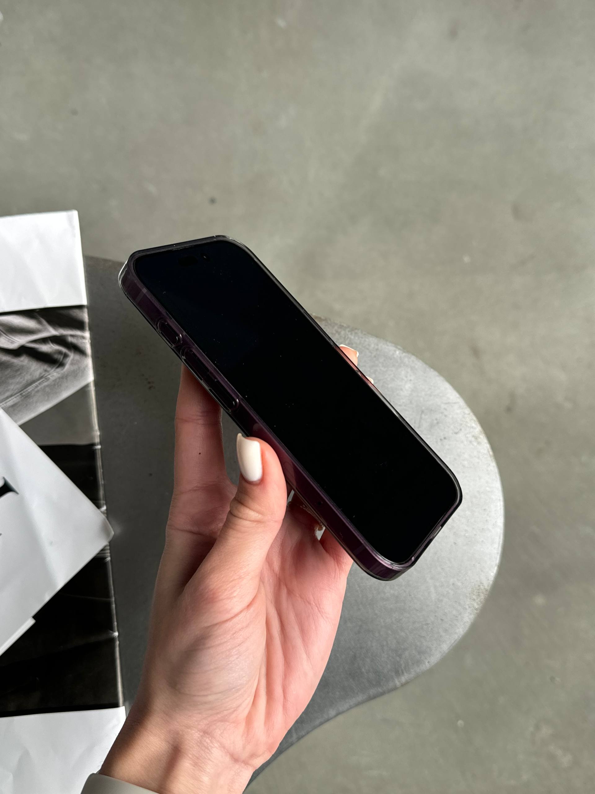 Чехол прозрачный Crystal case с Magsafe на iPhone 16+ Black