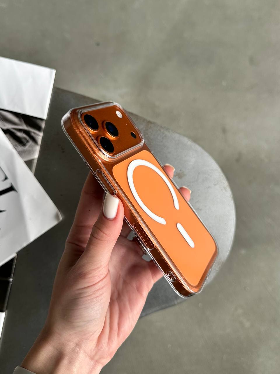 Чохол прозорий Crystal case з Magsafe на iPhone 17 Pro