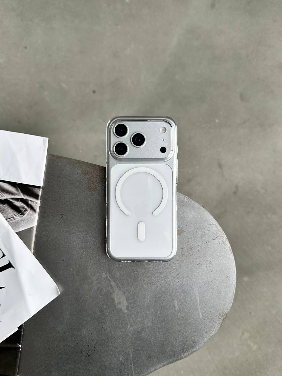 Чехол прозрачный Crystal case с Magsafe на iPhone 17 Pro Max