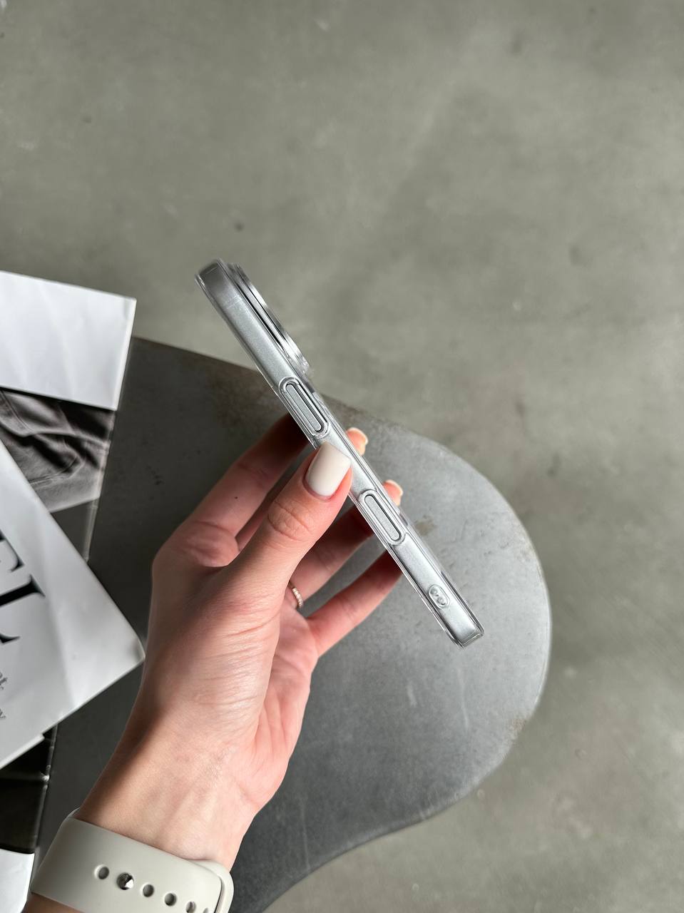 Чохол прозорий Crystal case з Magsafe на iPhone 16 Pro