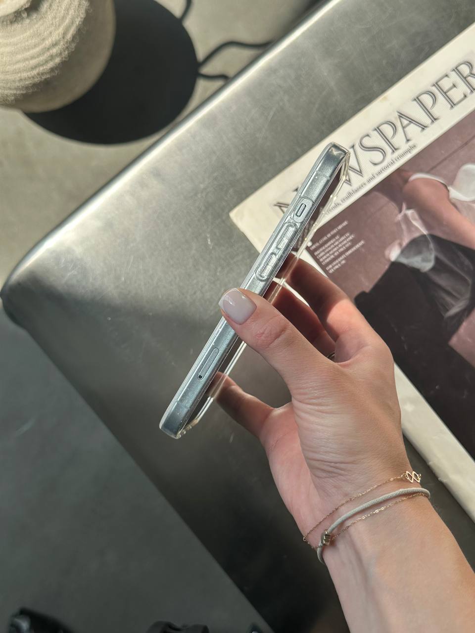 Чохол прозорий Glitter з блискітками на iPhone 12 / 12 Pro