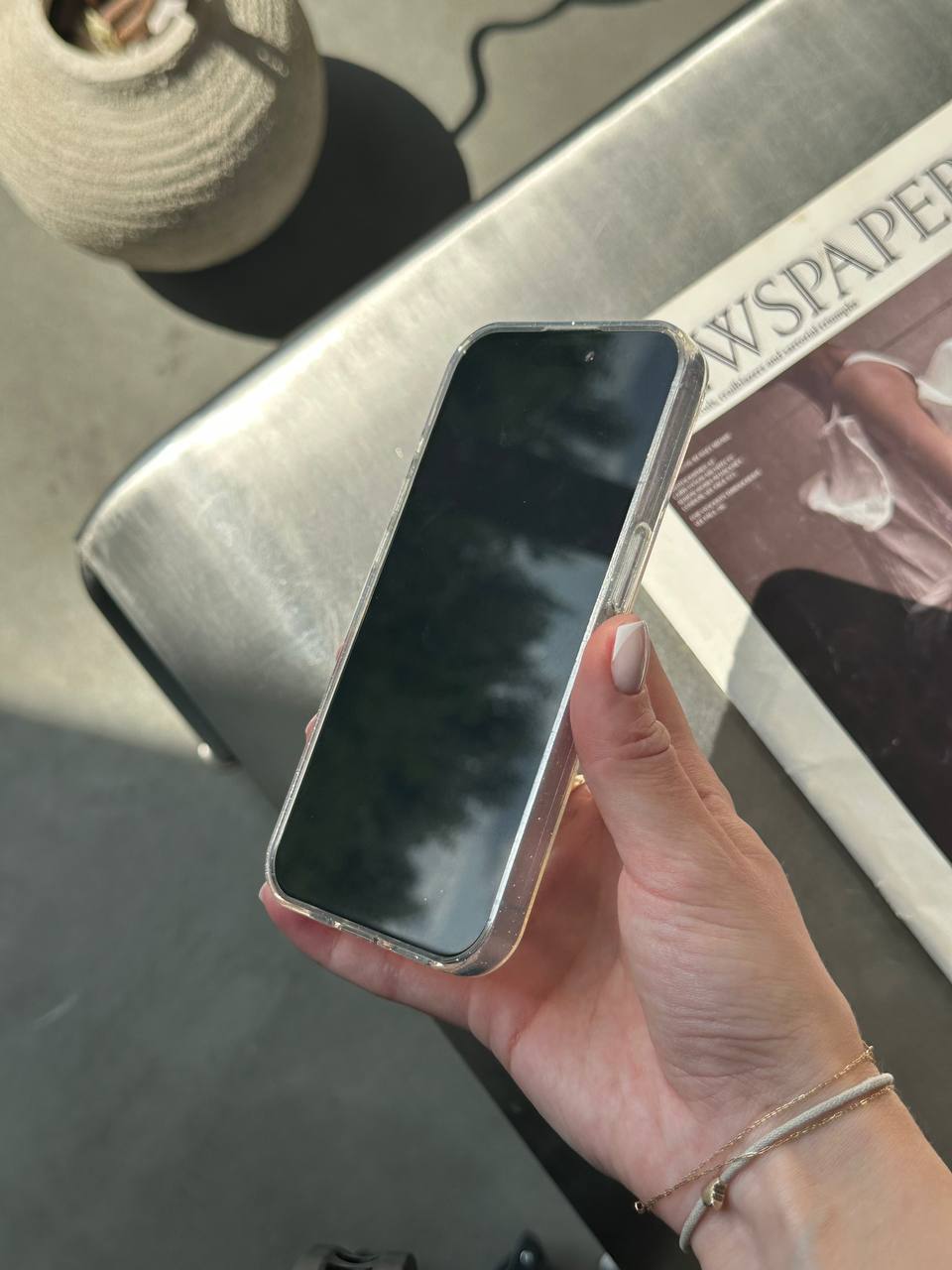 Чохол прозорий Glitter з блискітками на iPhone 12 / 12 Pro