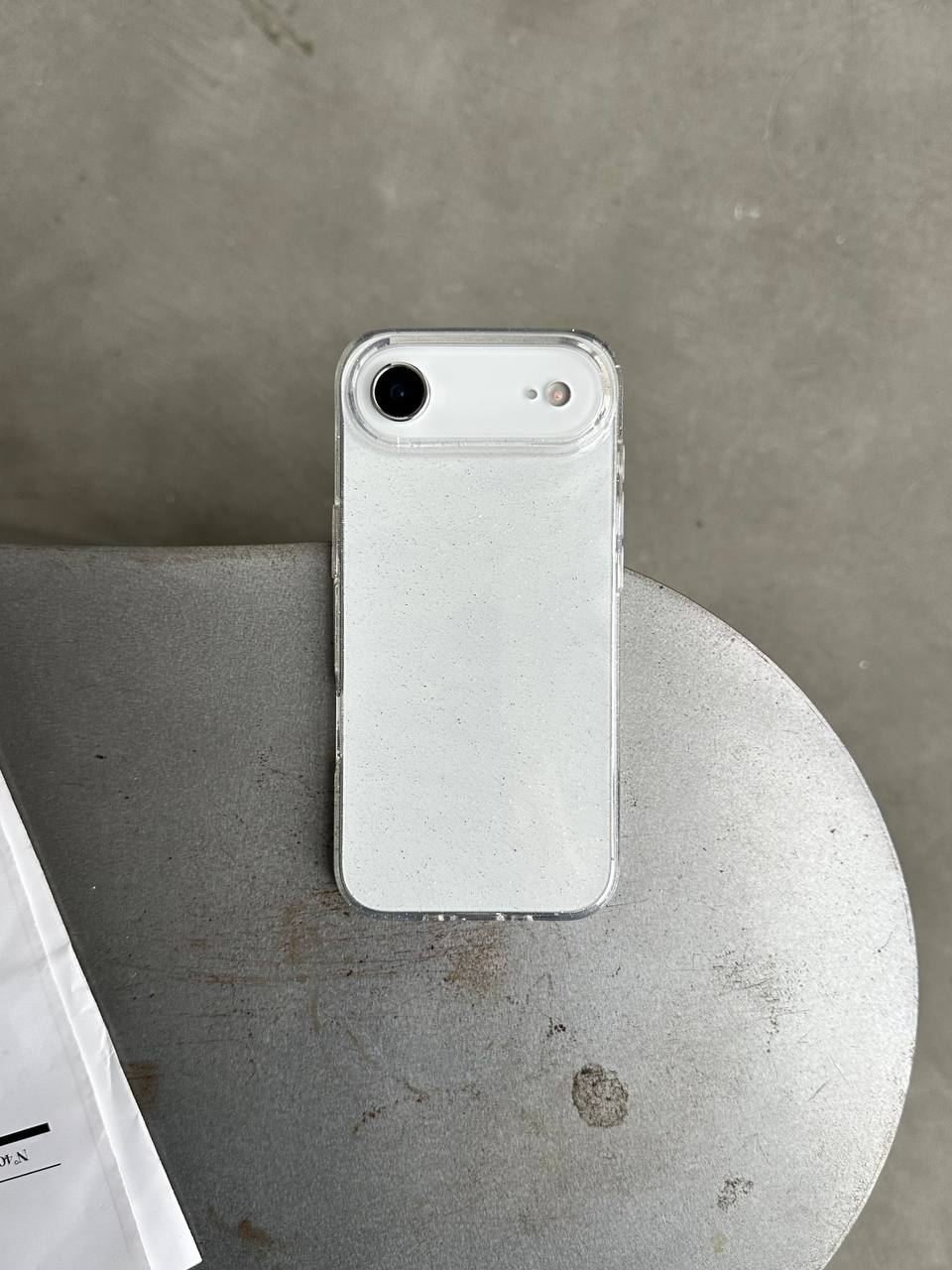 Чехол прозрачный Glitter с блестками на iPhone 17 Air