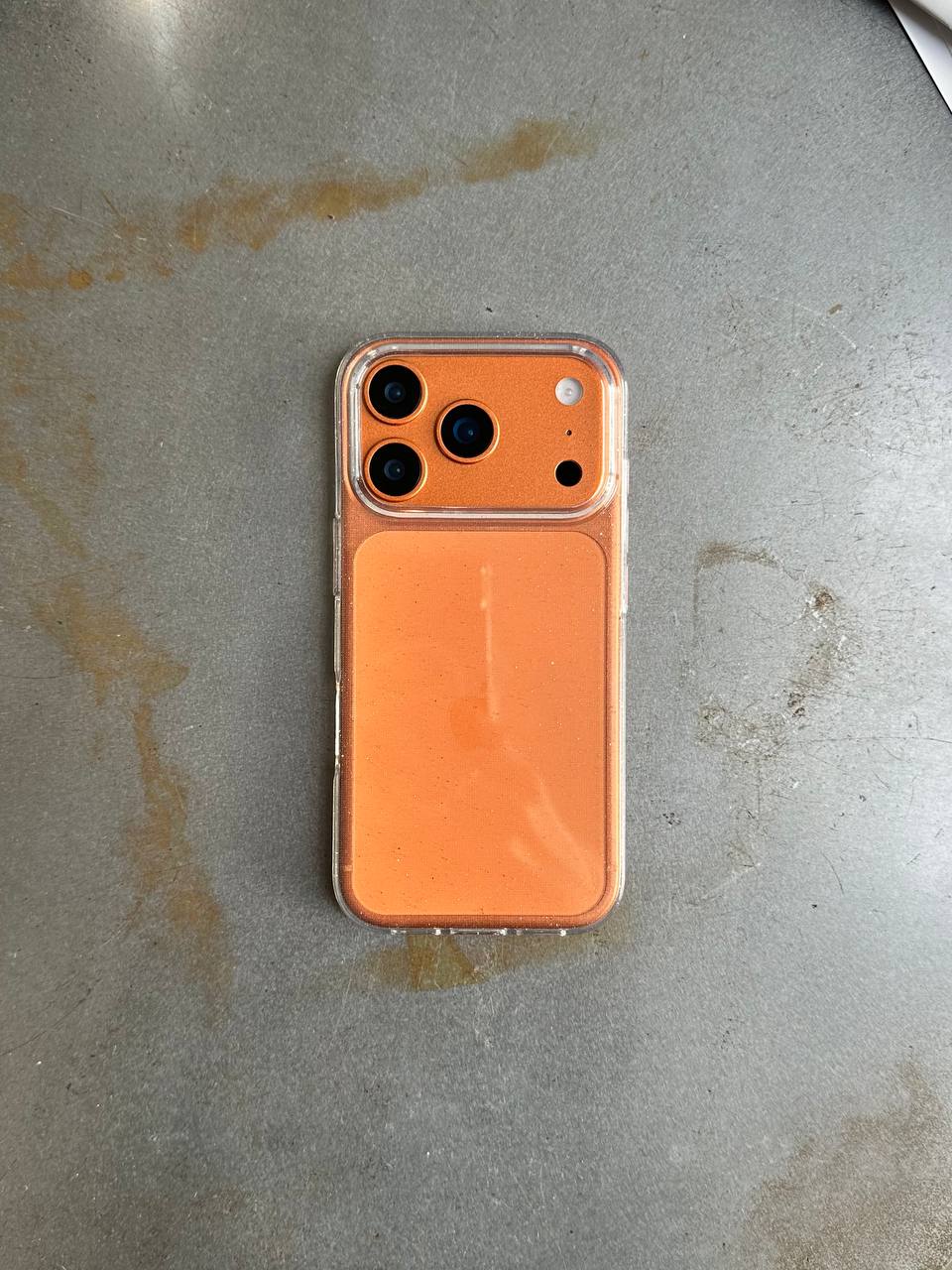 Чохол прозорий Glitter з блискітками на iPhone 17 Pro Max